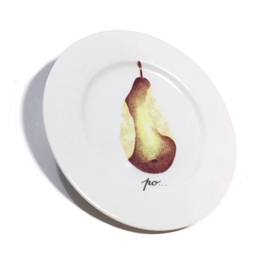 Porcelaine de Sologne Pear Canapé Plate-France